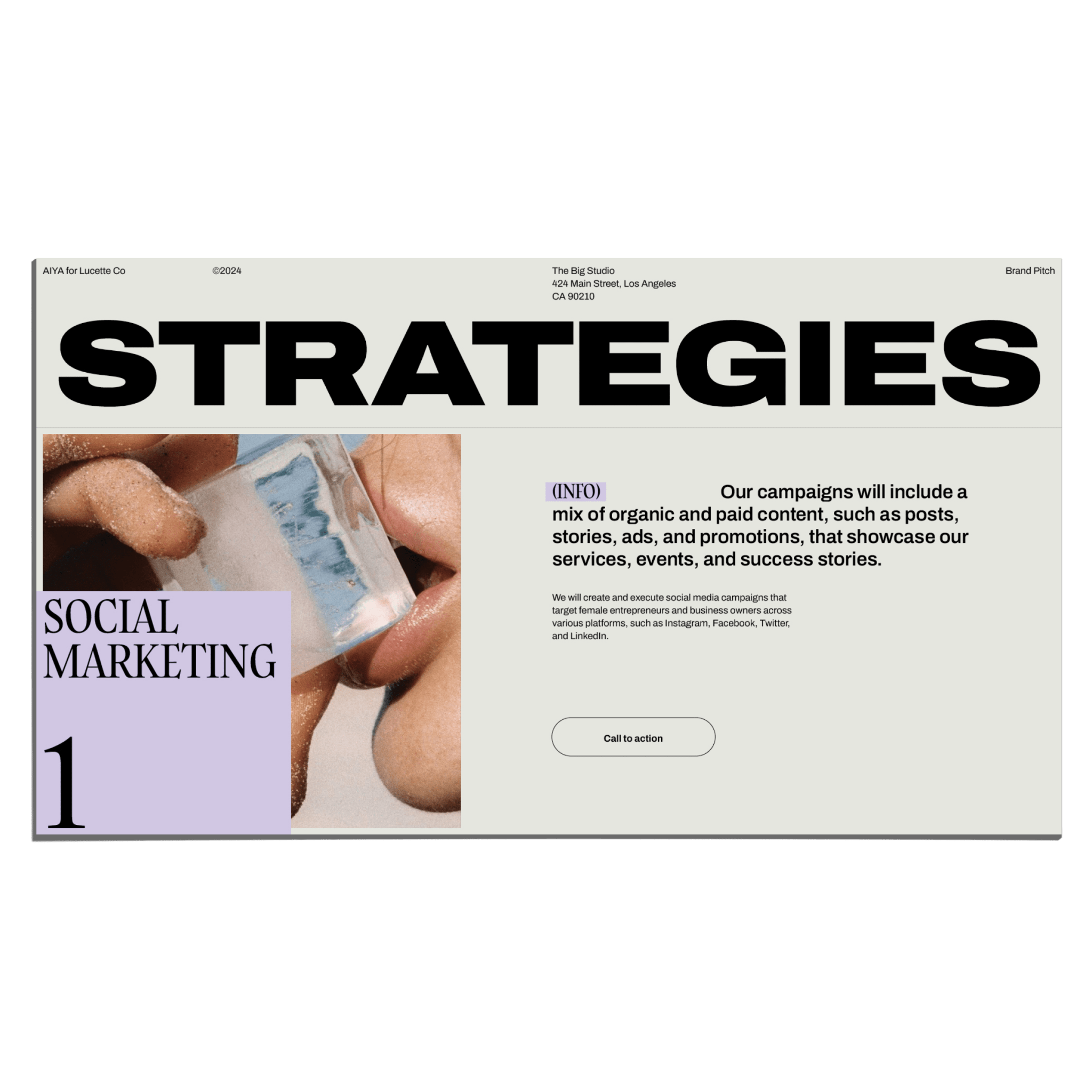 AIYA Marketing Plan - Studio Standard