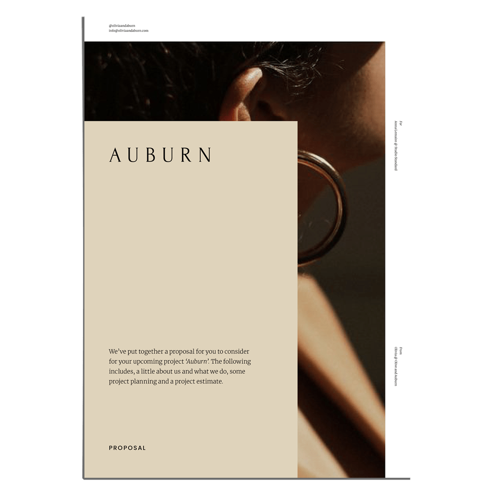 Auburn Brand Proposal - Studio Standard