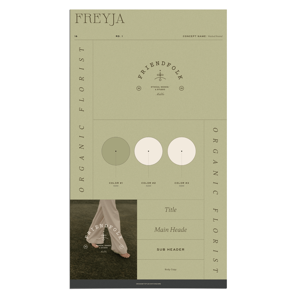 Freyja Brand Board Kit - Studio Standard