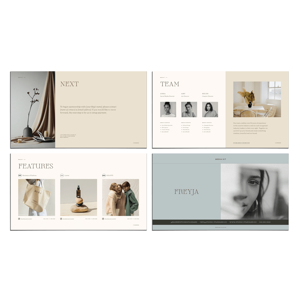 Freyja Media Kit - Studio Standard