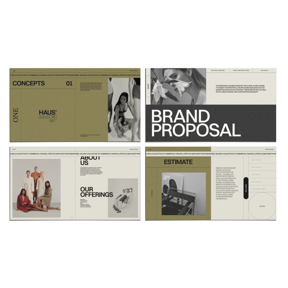 Haus Brand Proposal - Studio Standard