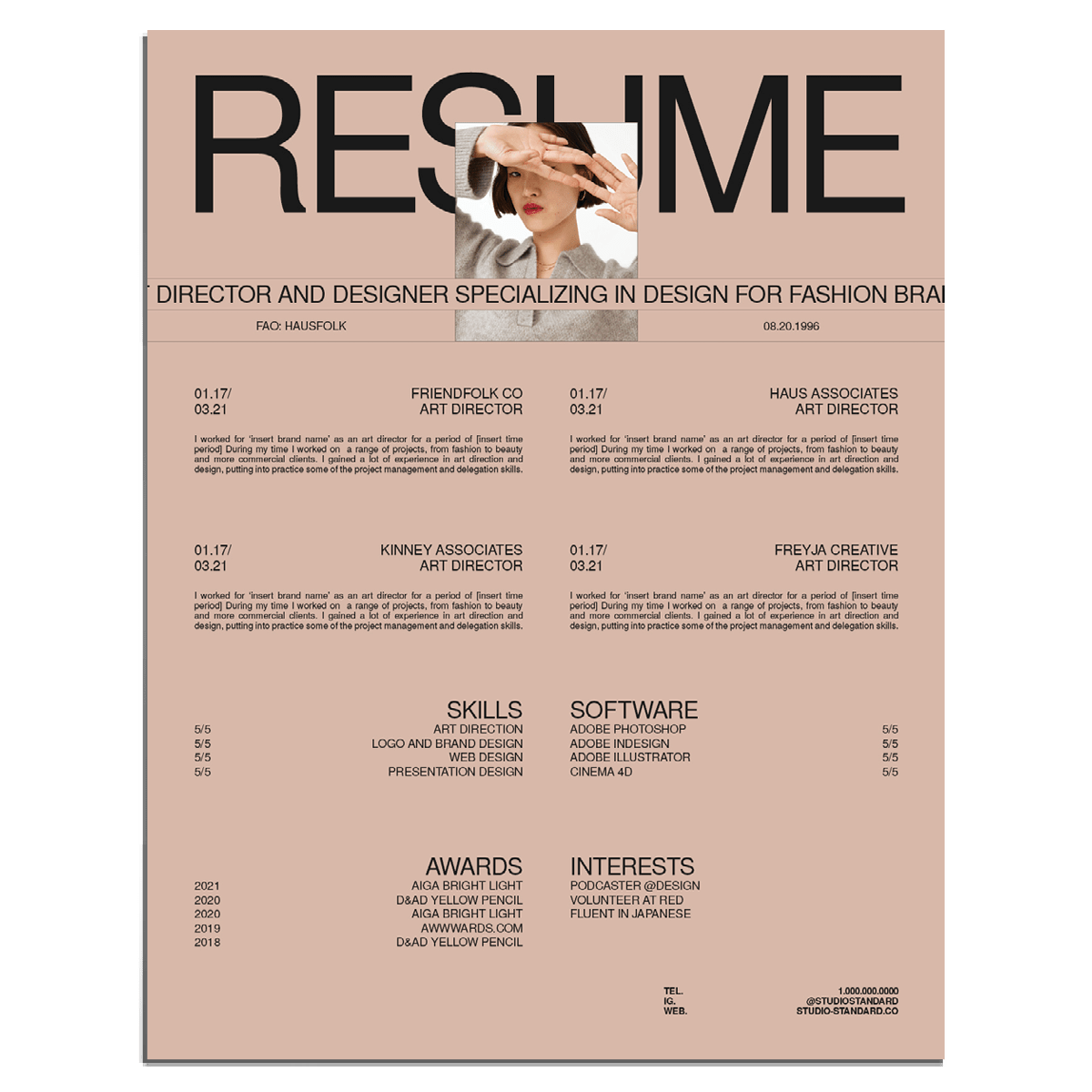 Haus Resume Kit - Studio Standard