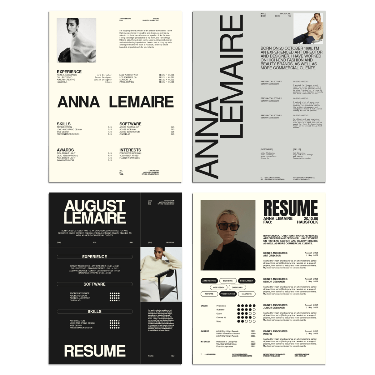 Haus Resume Kit - Studio Standard