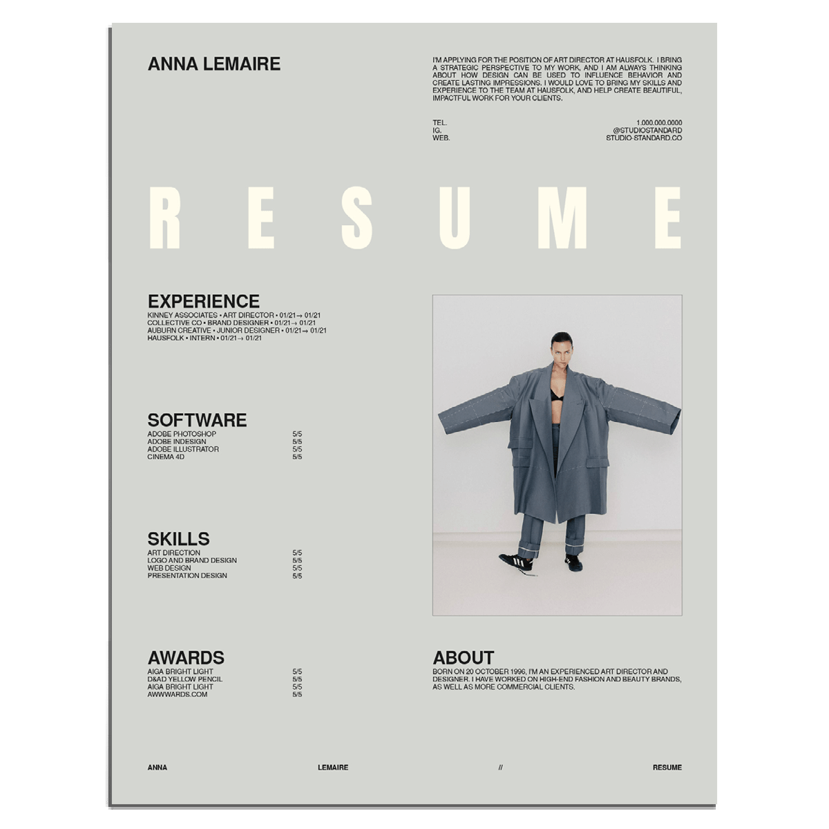 Haus Resume Kit - Studio Standard