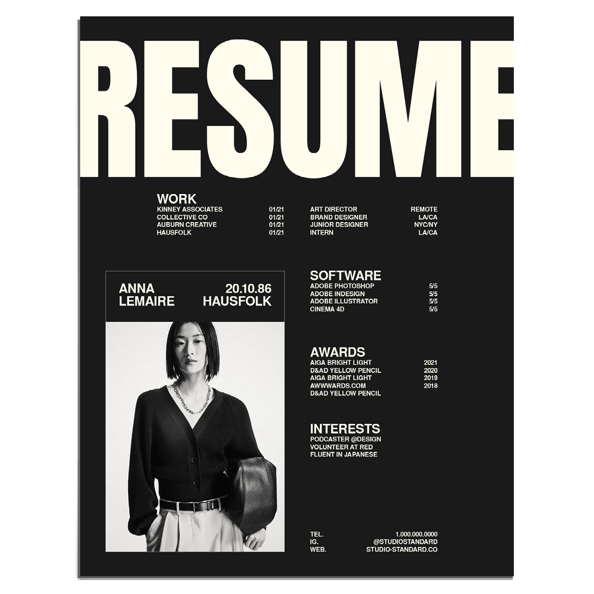 Haus Resume Kit - Studio Standard