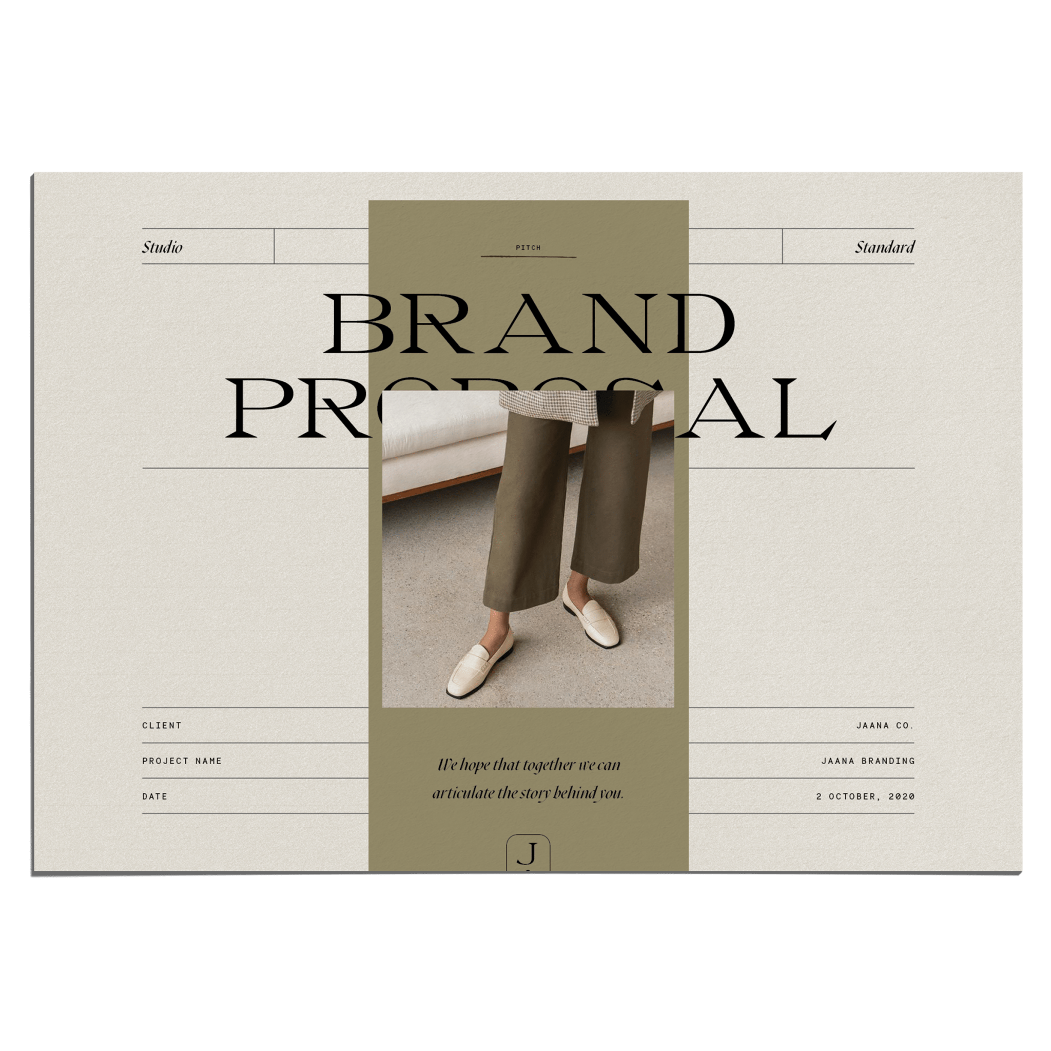 Intentional Proposal + Mood Sheets - Studio Standard