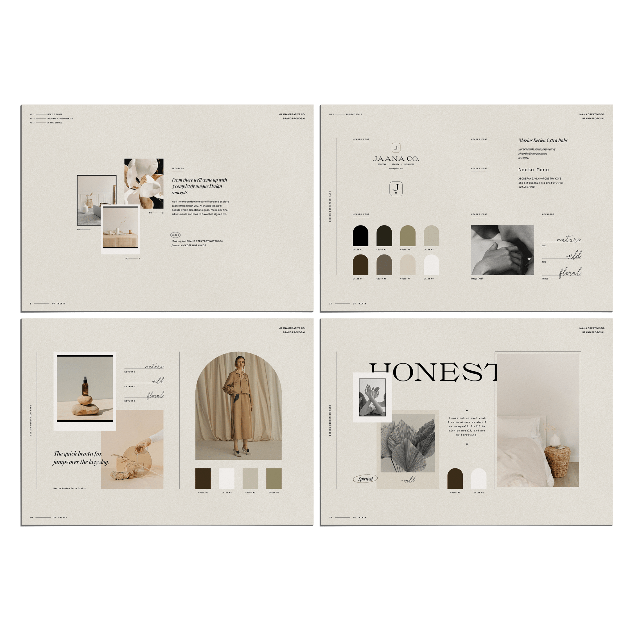 Intentional Proposal + Mood Sheets - Studio Standard