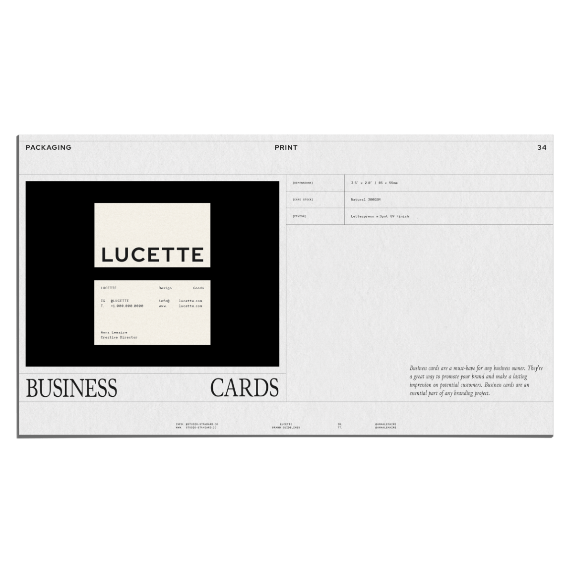 Lucette Brand Guidelines - Studio Standard