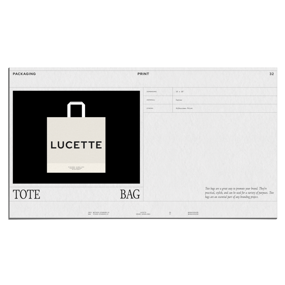 Lucette Brand Guidelines - Studio Standard