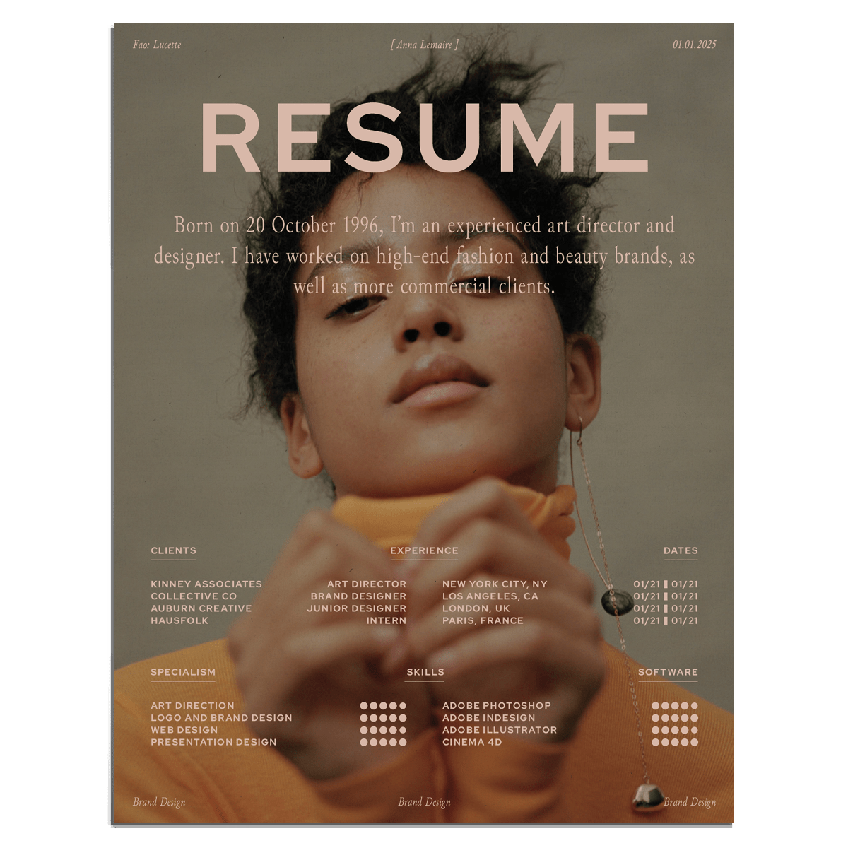 Lucette Resume Kit - Studio Standard